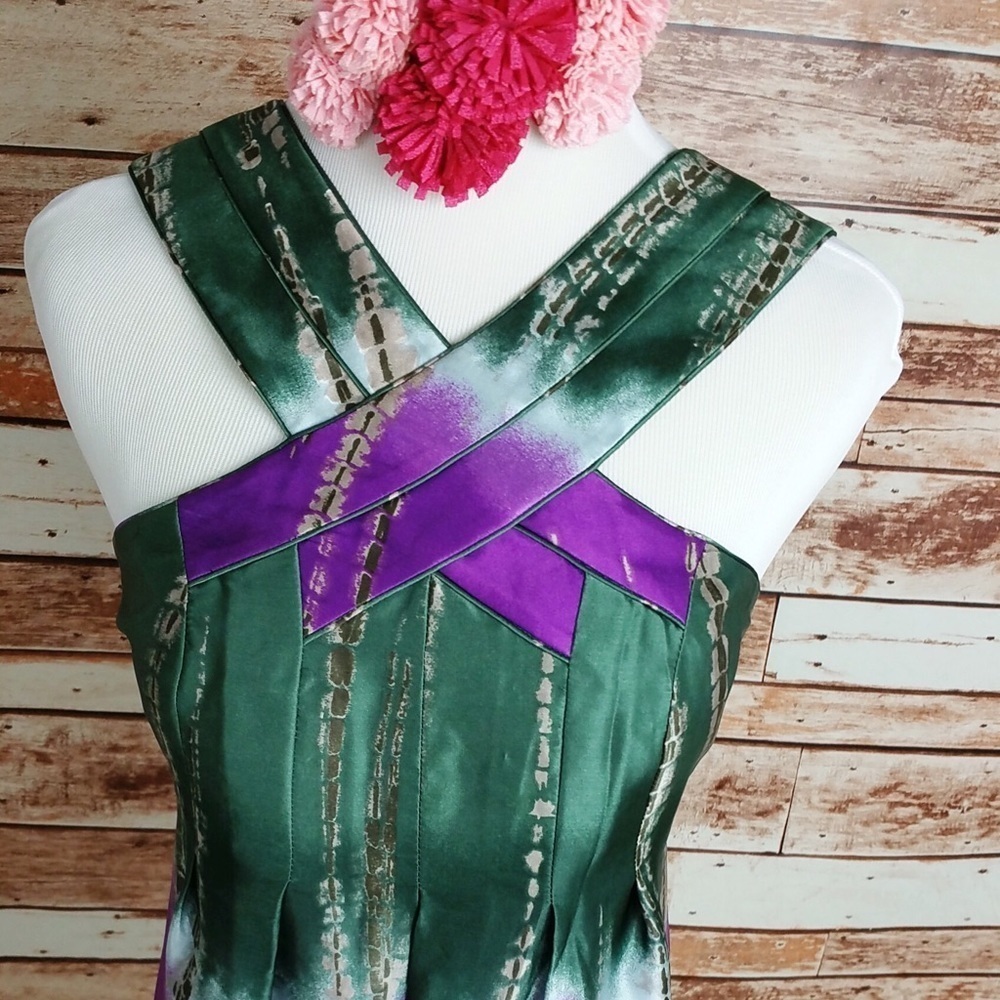 BCBGMaxazria Silk Dip Dye Ombré Charmeuse Tank - Picture 3 of 3